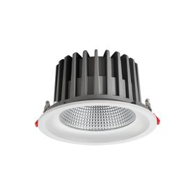 DL200088  Bionic 50; 50W; 1200mA; White Deep Round Recessed Downlight; 4250lm ;Cut Out 175mm; 50° ; 3500K; IP44; DRIVER INC.; 5yrs Warranty.